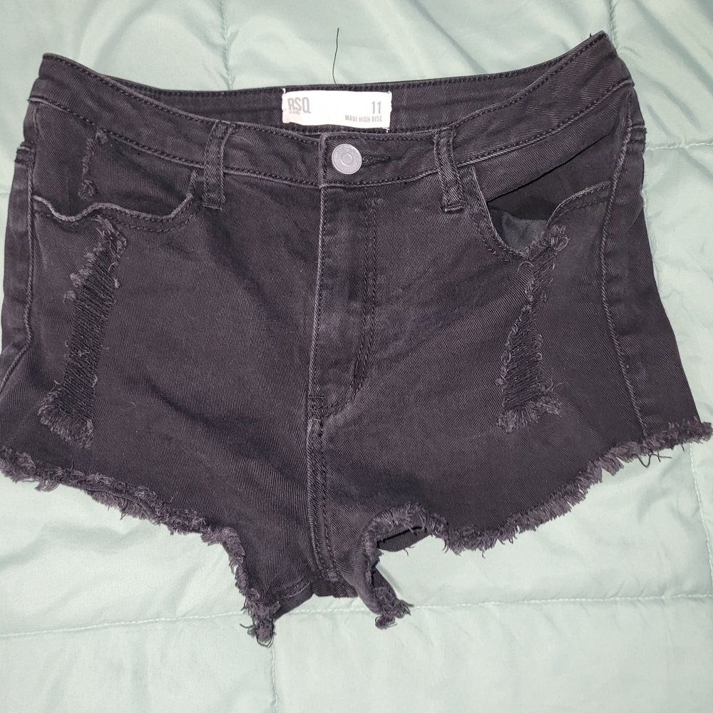 RSQ Women's Black Denim Shorts